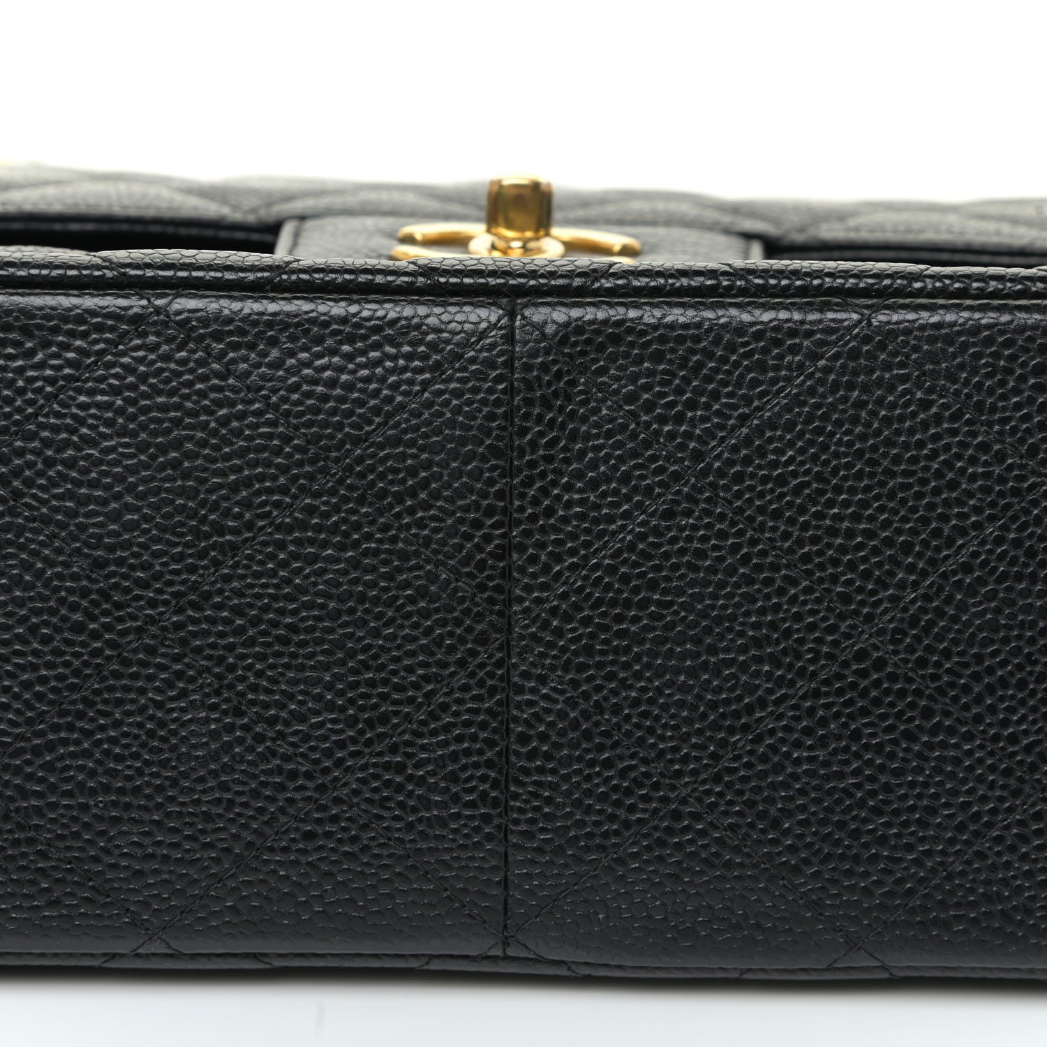 Chanel Caviar Quilted Jumbo Double Flap Black 15 of 17