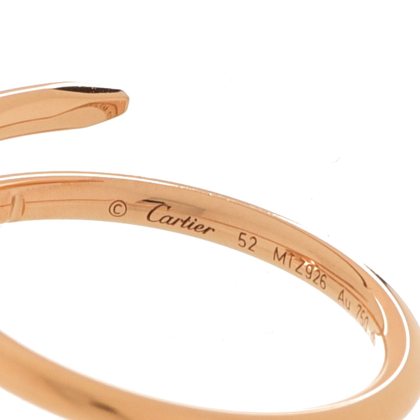 18K Yellow Gold Small Juste Un Clou Ring 52 6