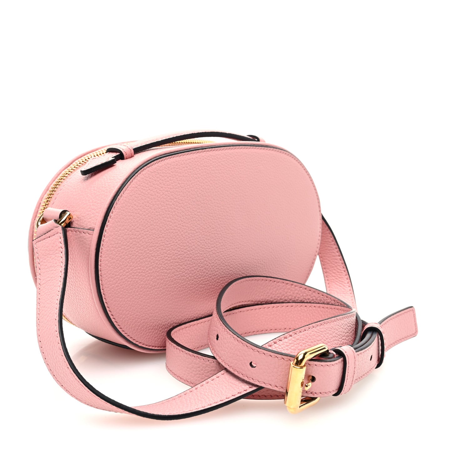 Grainy Calfskin Virtus Top Handle Camera Bag Pink
