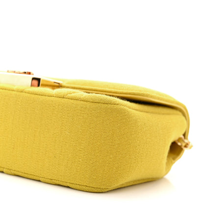 Chanel Jersey Quilted Mini Chic With Me Flap Yellow 10 of 12