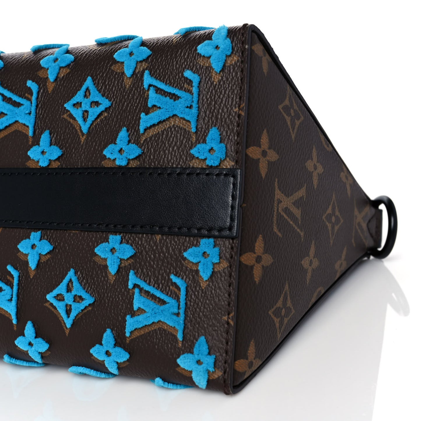 Monogram Tuffetage Triangle Messenger Turquoise