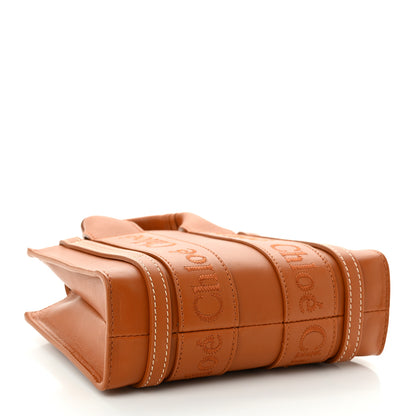 Chloe Calfskin Mini Woody Ribbon Tote Caramel 8 of 17