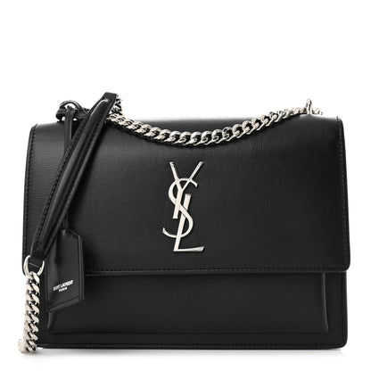 Saint Laurent Calfskin Medium Monogram Sunset Black 1 of 10