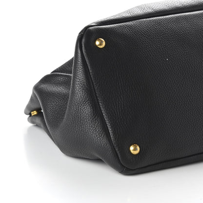 Prada Vitello Daino Shoulder Bag Black 6 of 9