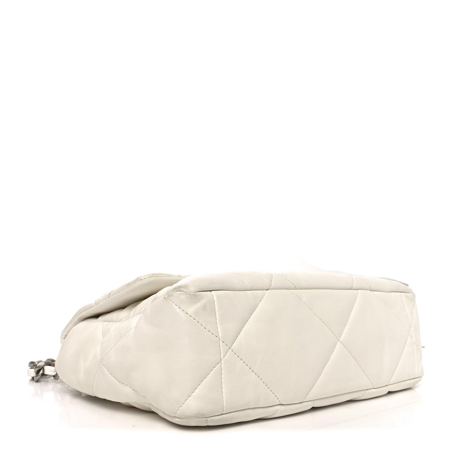 Chanel Quilted Large Chanel 19 Flap White 4 of 10
