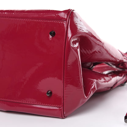 Burberry Patent Check Embossed Bilmore Tote Raspberry Sorbet 9 of 9