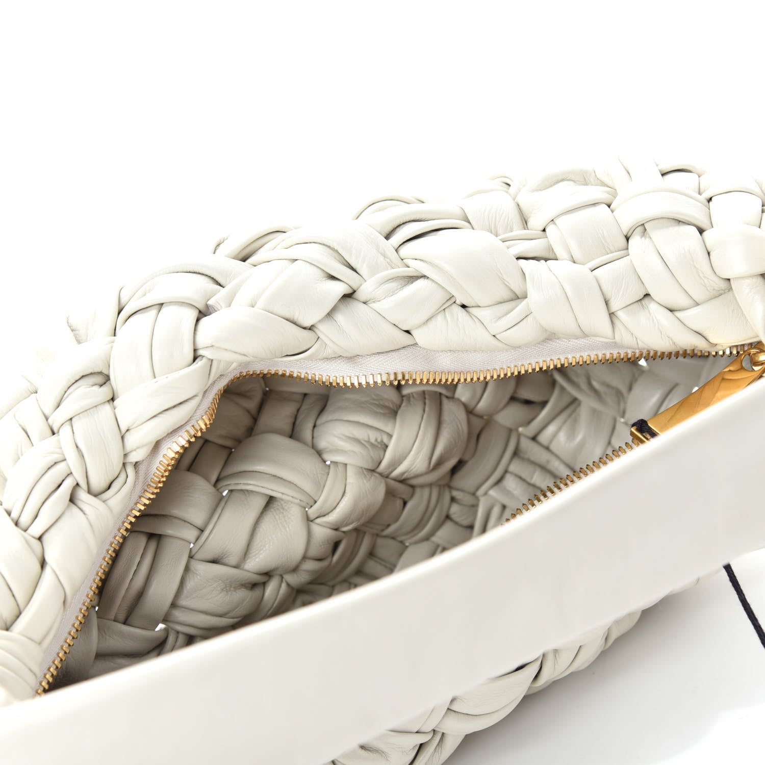 Bottega Veneta Paper Calfskin Intrecciato Banana Hobo Plaster 5 of 10