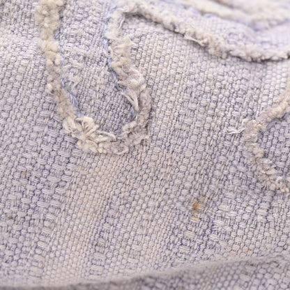 Chanel Toile CC Cap Toe Espadrilles 38 Ecru Purple 9 of 9