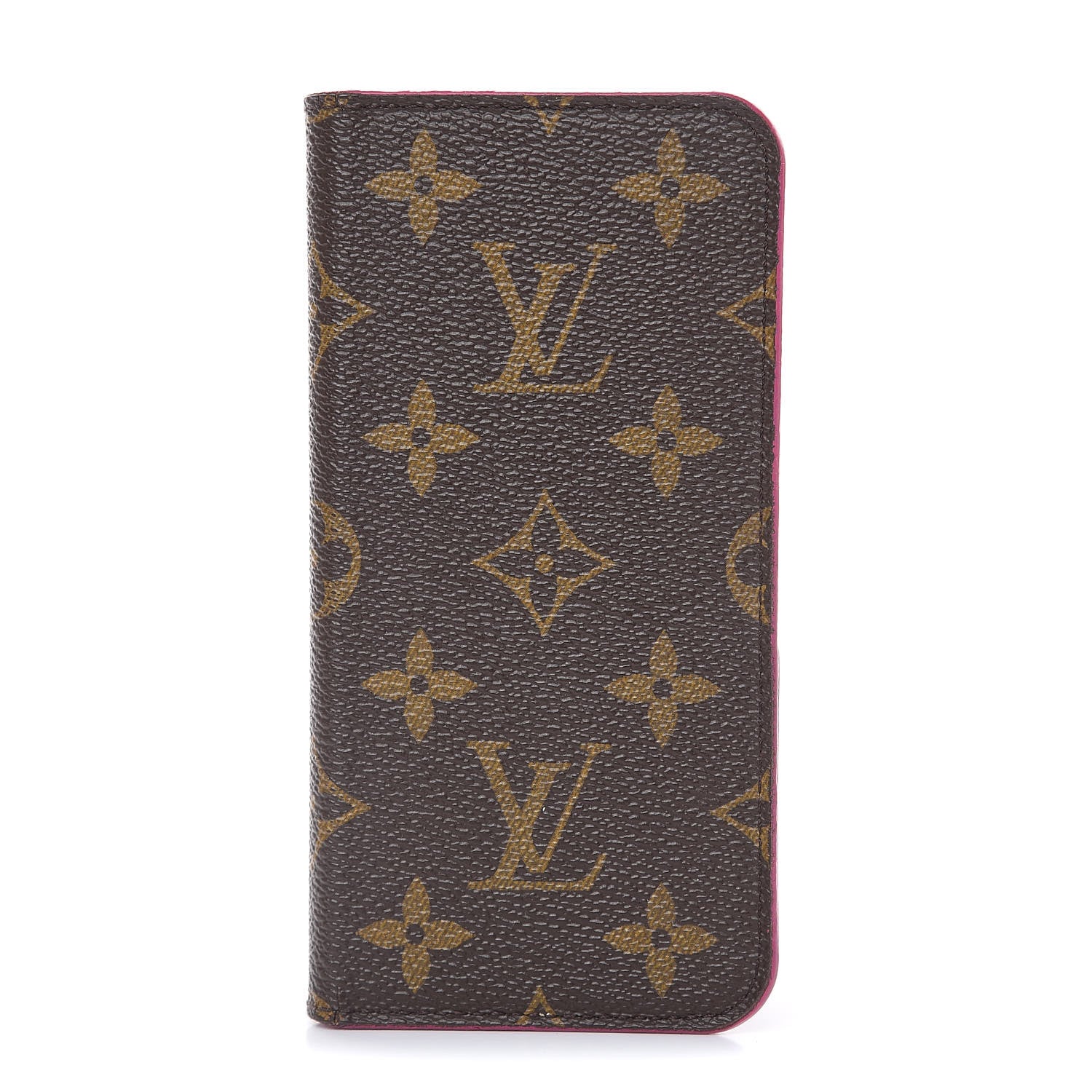 Louis Vuitton Monogram iPhone X Folio Case Rose Pop 1 of 9