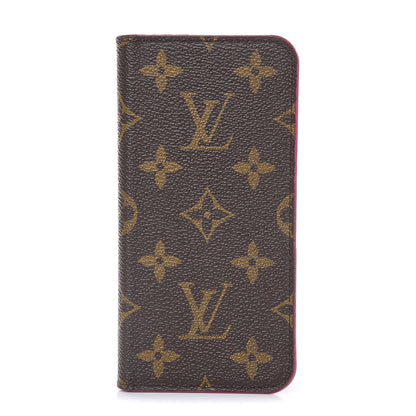 Louis Vuitton Monogram iPhone X Folio Case Rose Pop 1 of 9