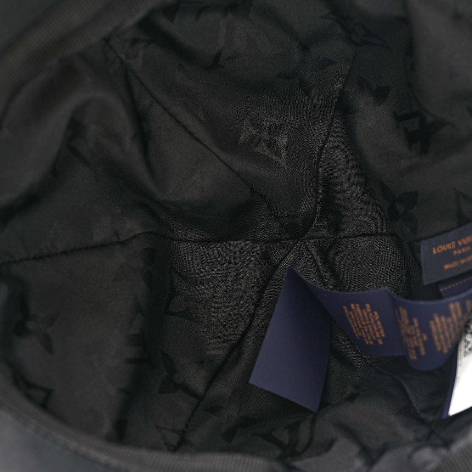 Louis Vuitton Polyester Silk Monogram LV Get Ready Cap M Black 7 of 9