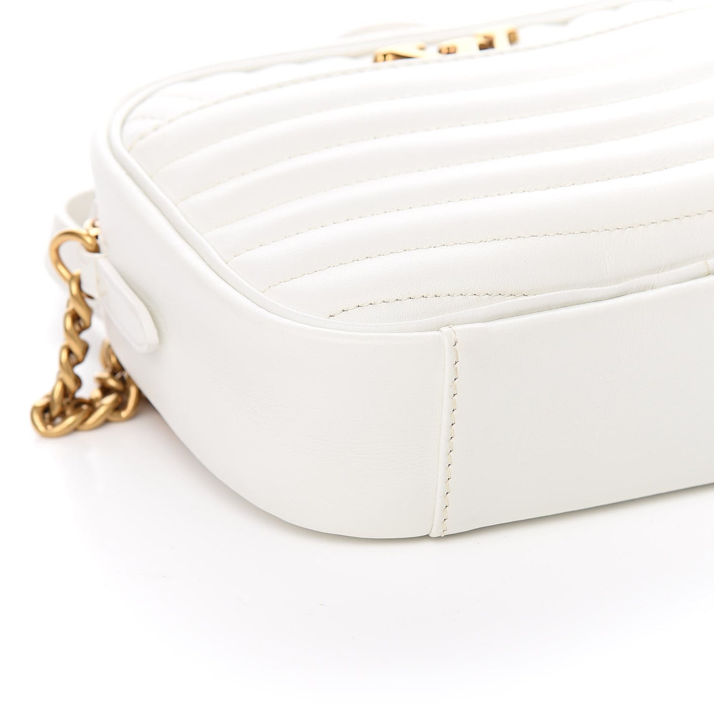 Calfskin New Wave Camera Bag White