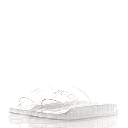 Gucci Rubber Mens Pursuit Slide Sandals 9 Transparent 3 of 6