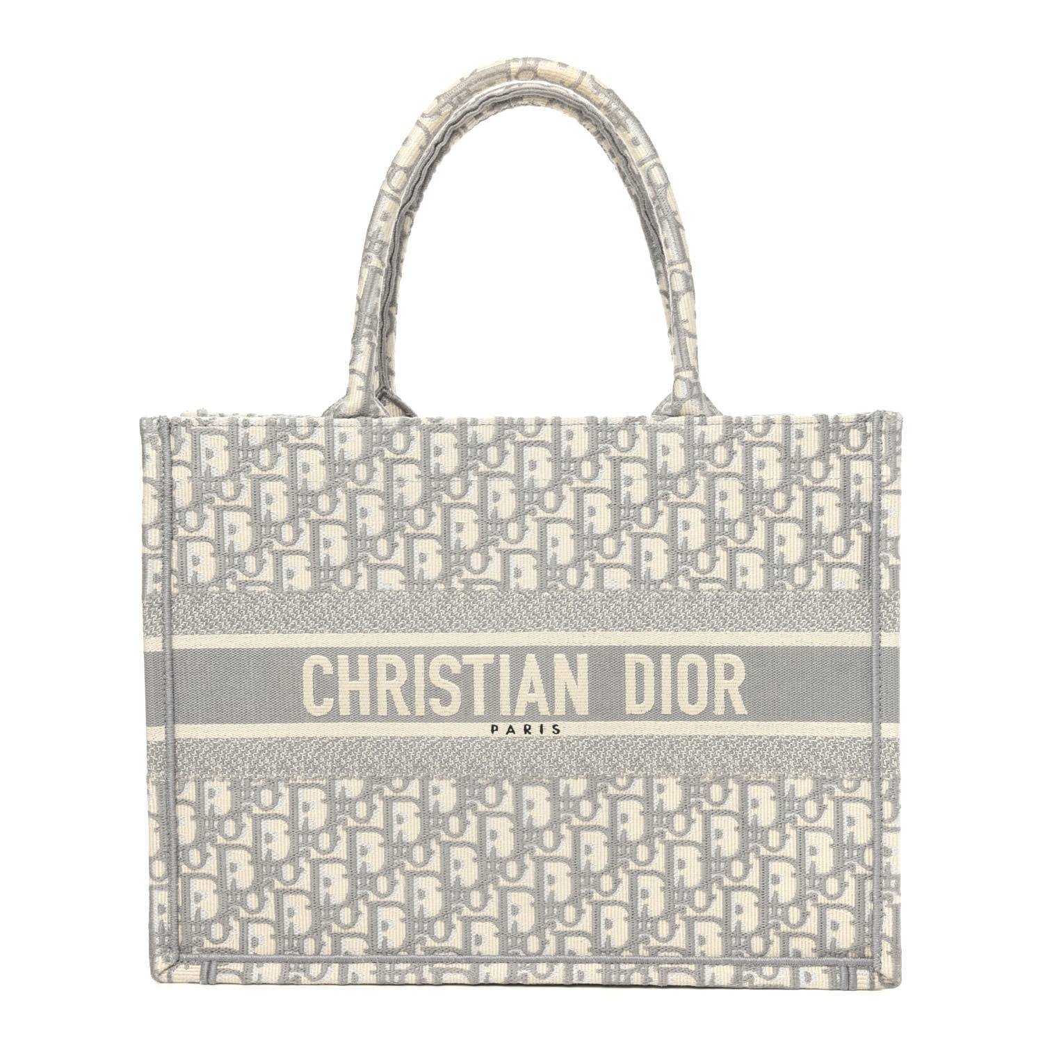 Christian Dior Oblique Medium Book Tote Grey 1 of 10