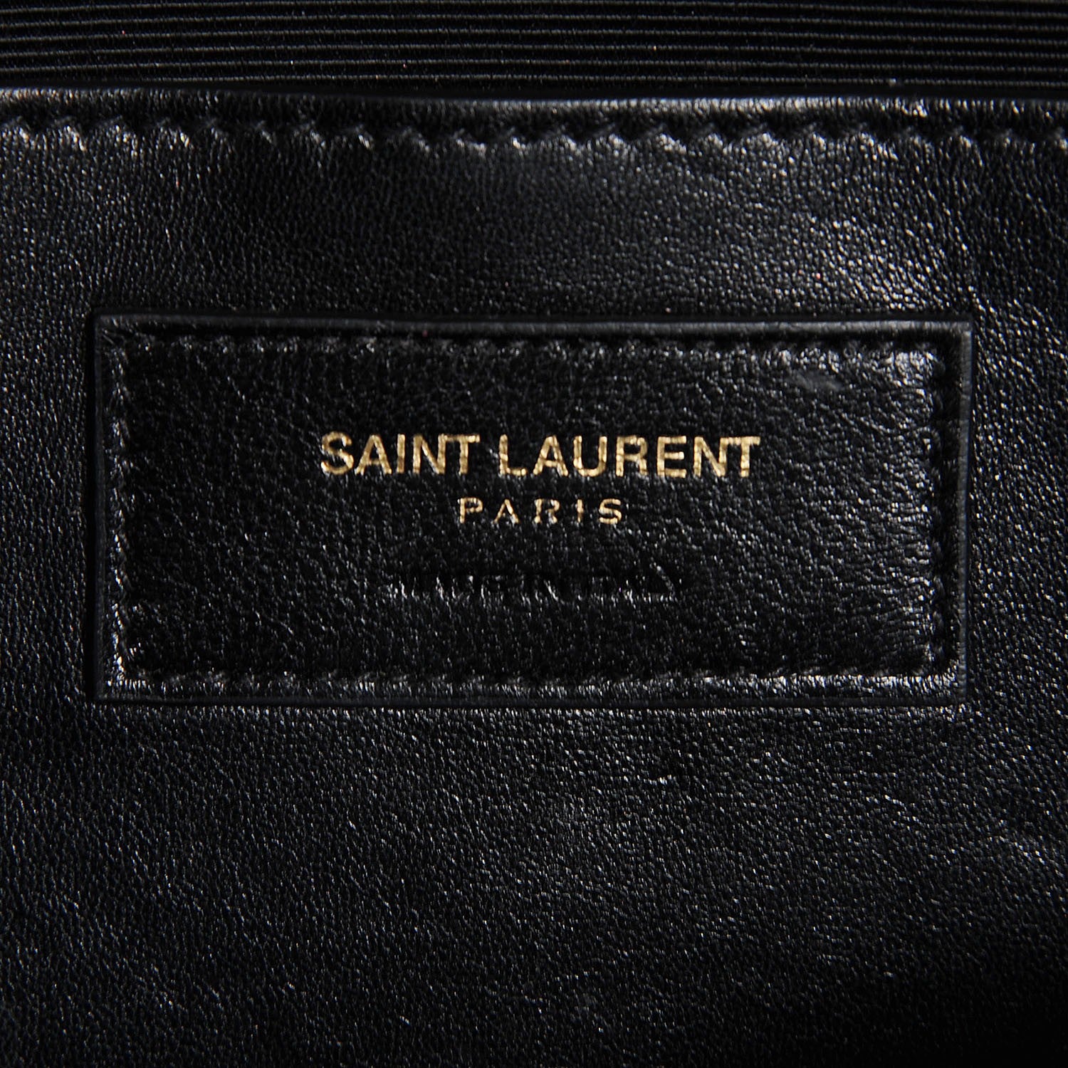 Saint Laurent Grain De Poudre Classic Monogram Clutch Black 7 of 8