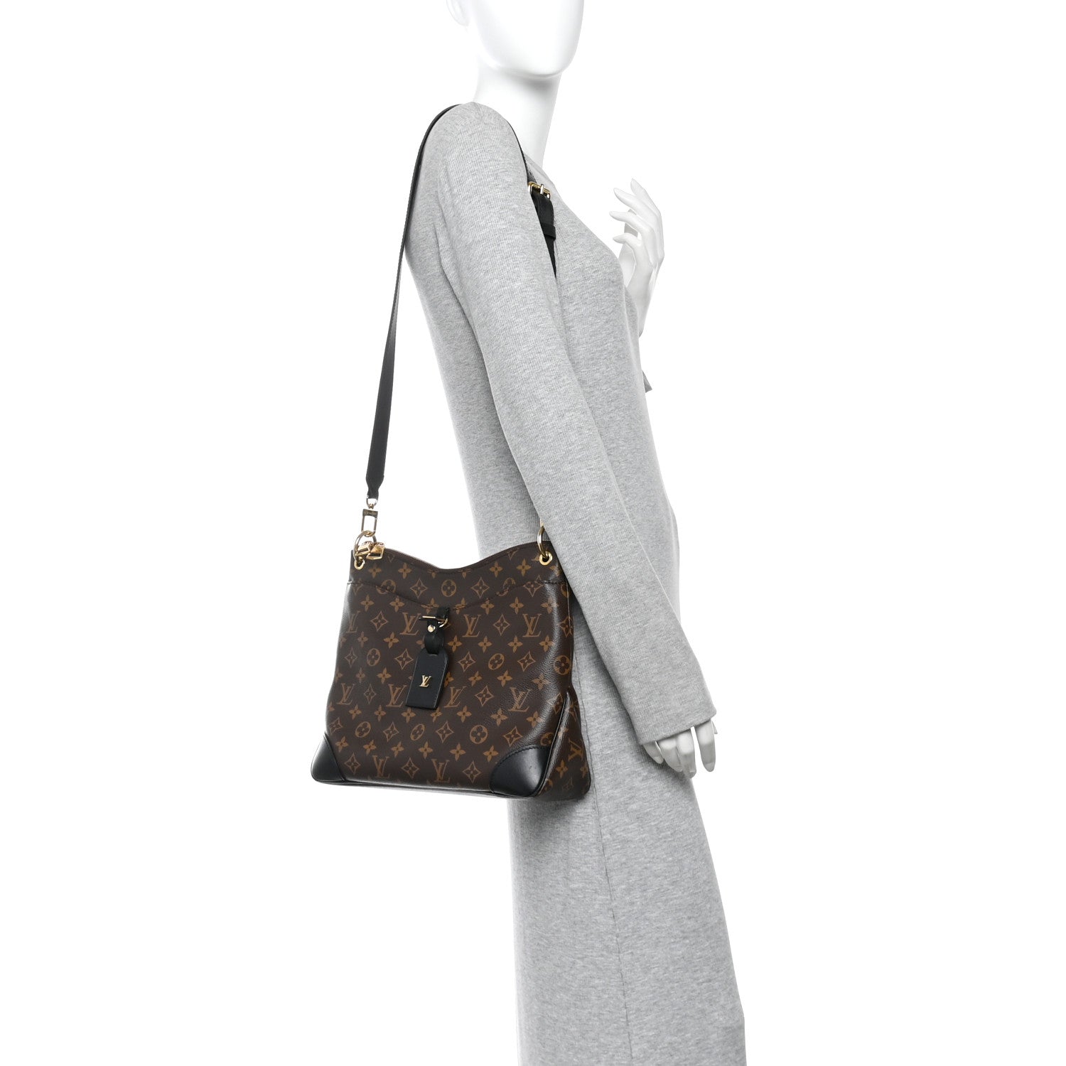 Louis Vuitton Monogram Odeon MM Black 2 of 9