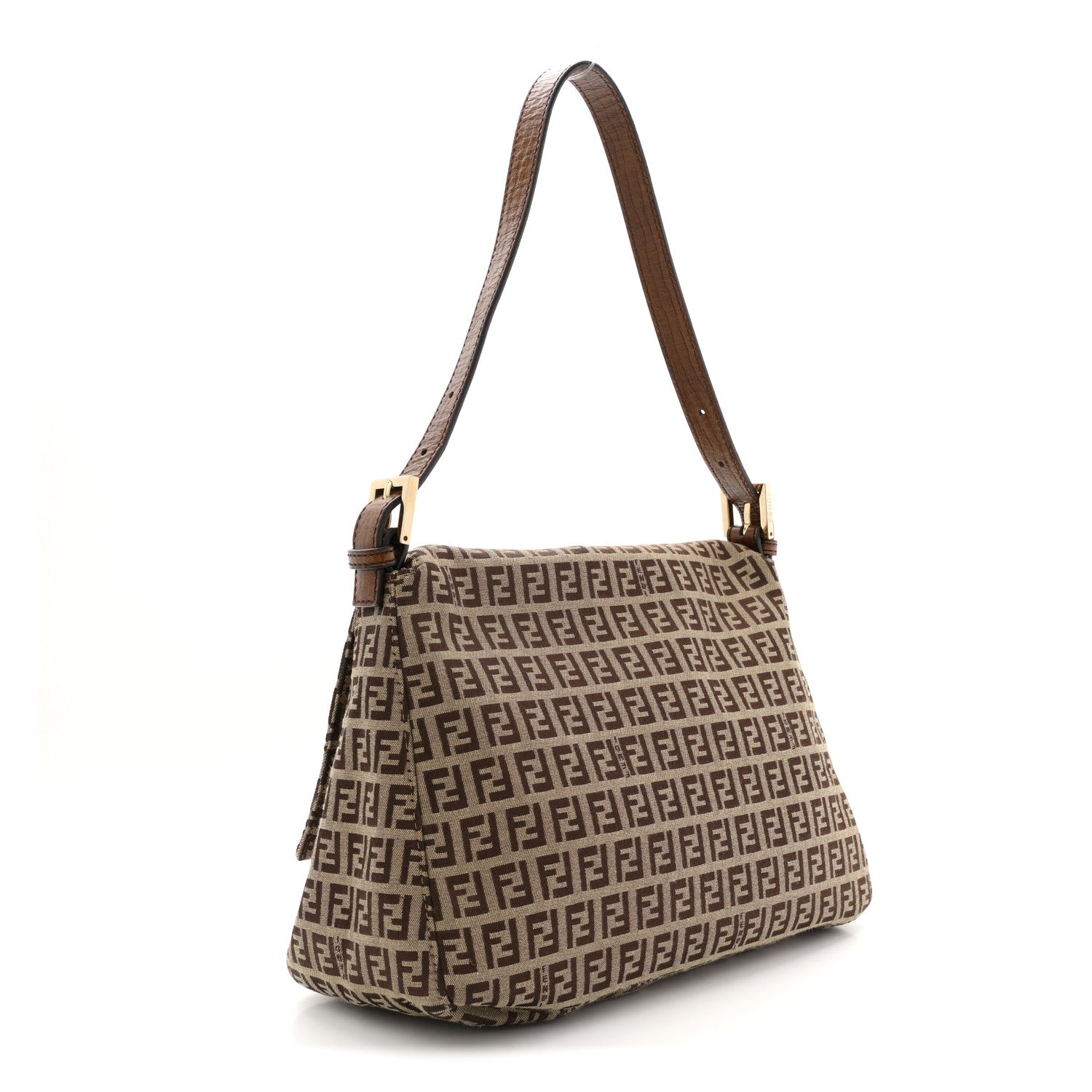 Fendi Zucchino Vitello Mama Baguette Mogano Panna Bruciato 3 of 10
