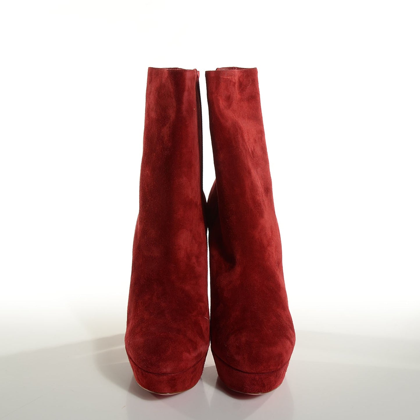 Suede Taclou Booty 140 Ankle Boots 40.5 Red