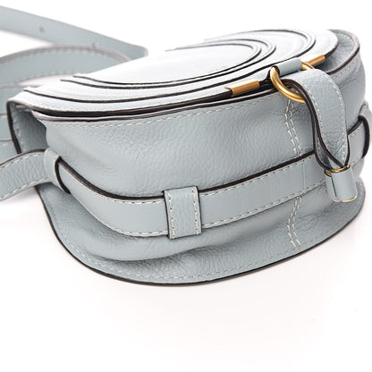 Chloe Calfskin Mini Marcie Round Crossbody Bag Faded Blue 8 of 10