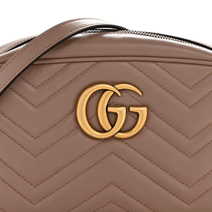 Gucci Calfskin Matelasse Small GG Marmont Chain Shoulder Bag Porcelain Rose 8 of 13