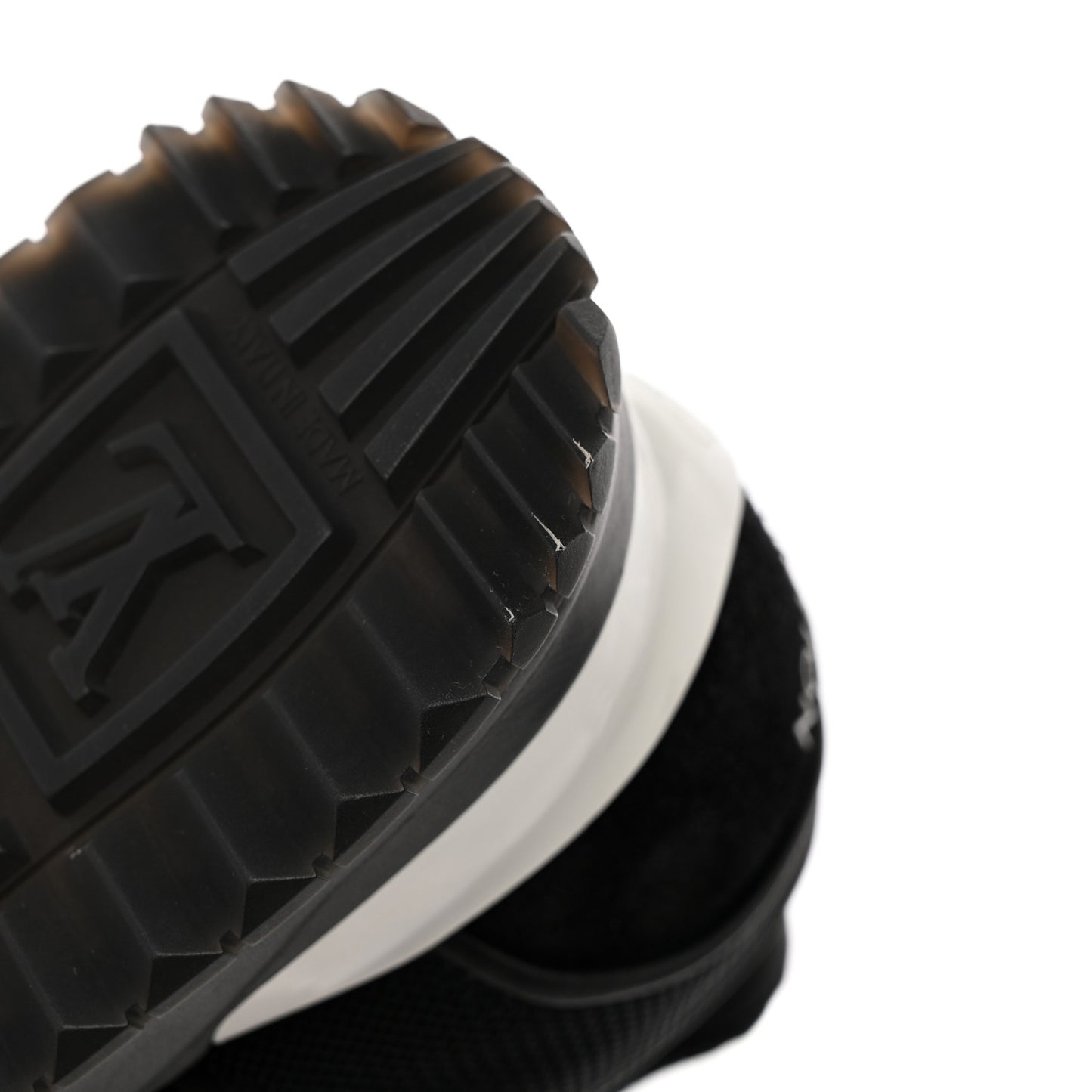 Calfskin Run Away Sneakers 39 Black