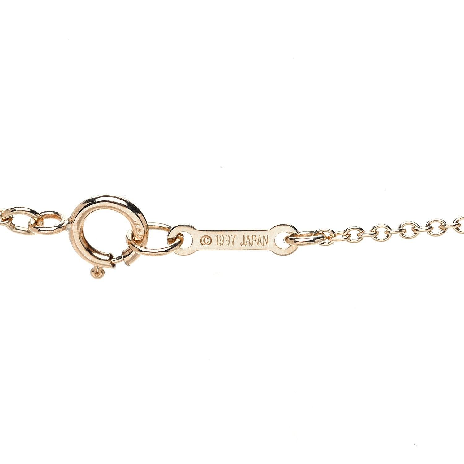 Tiffany 18K Yellow Gold Sapphire Small Victoria Necklace 5 of 10