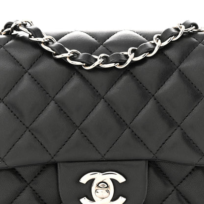 Chanel Lambskin Quilted Mini Square Flap Black 8 of 10