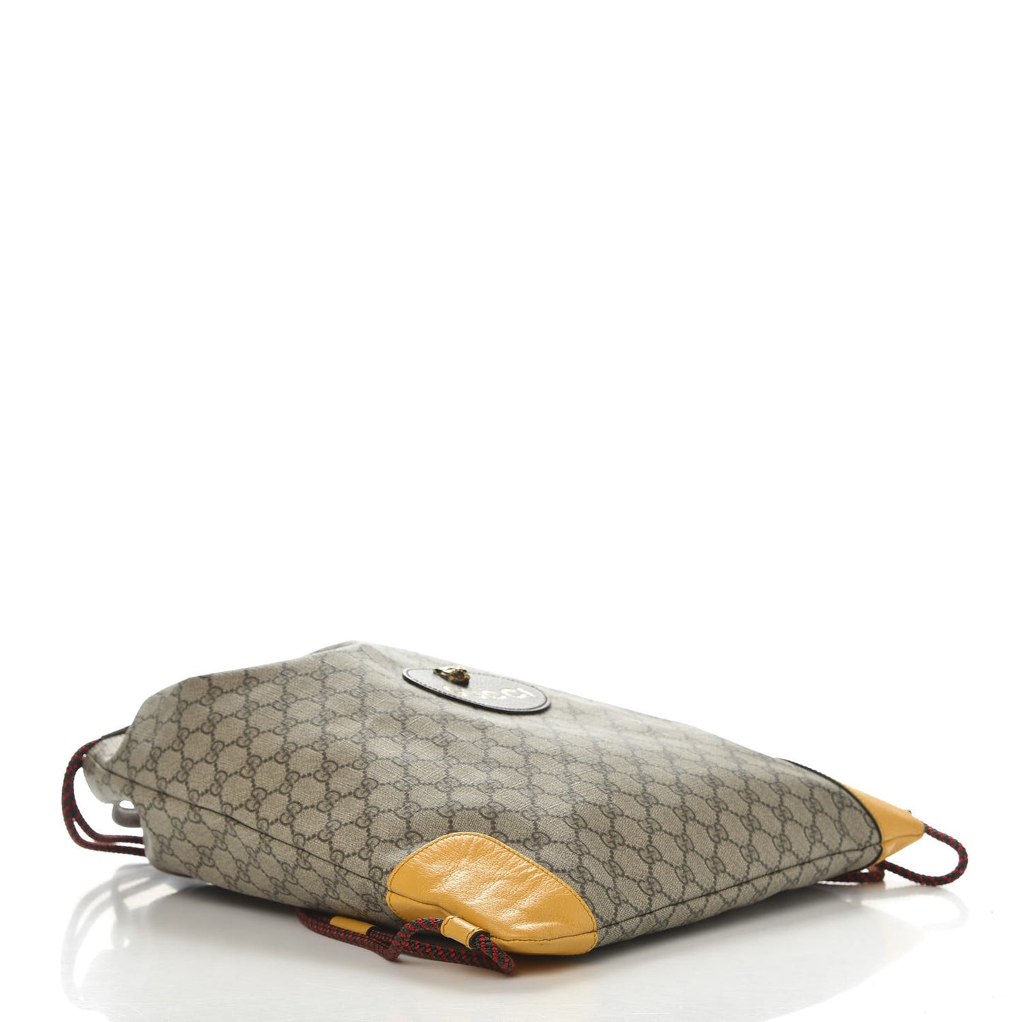 GG Supreme Monogram Neo Vintage Drawstring Backpack Beige New Acero Crop