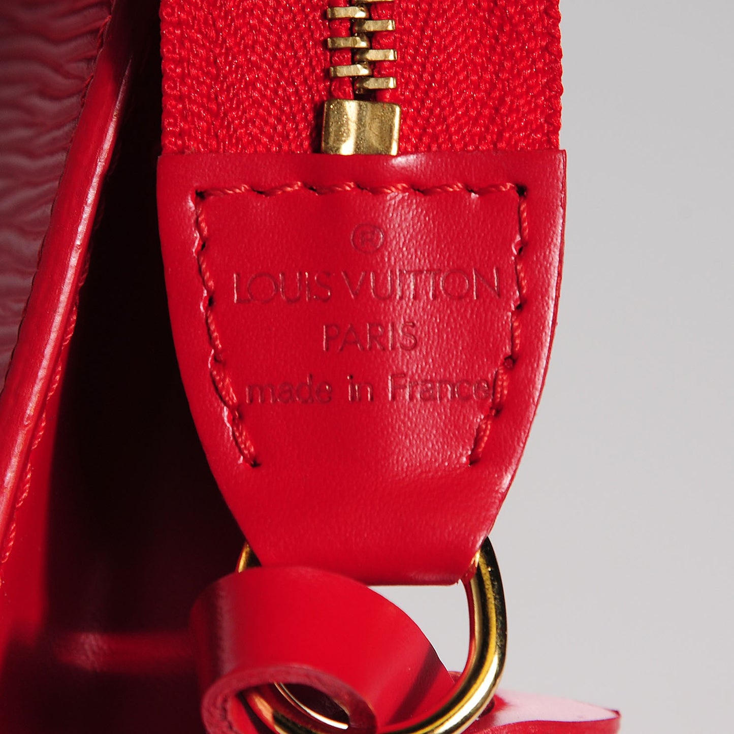 Epi Pochette Accessories 24 Castillan Red