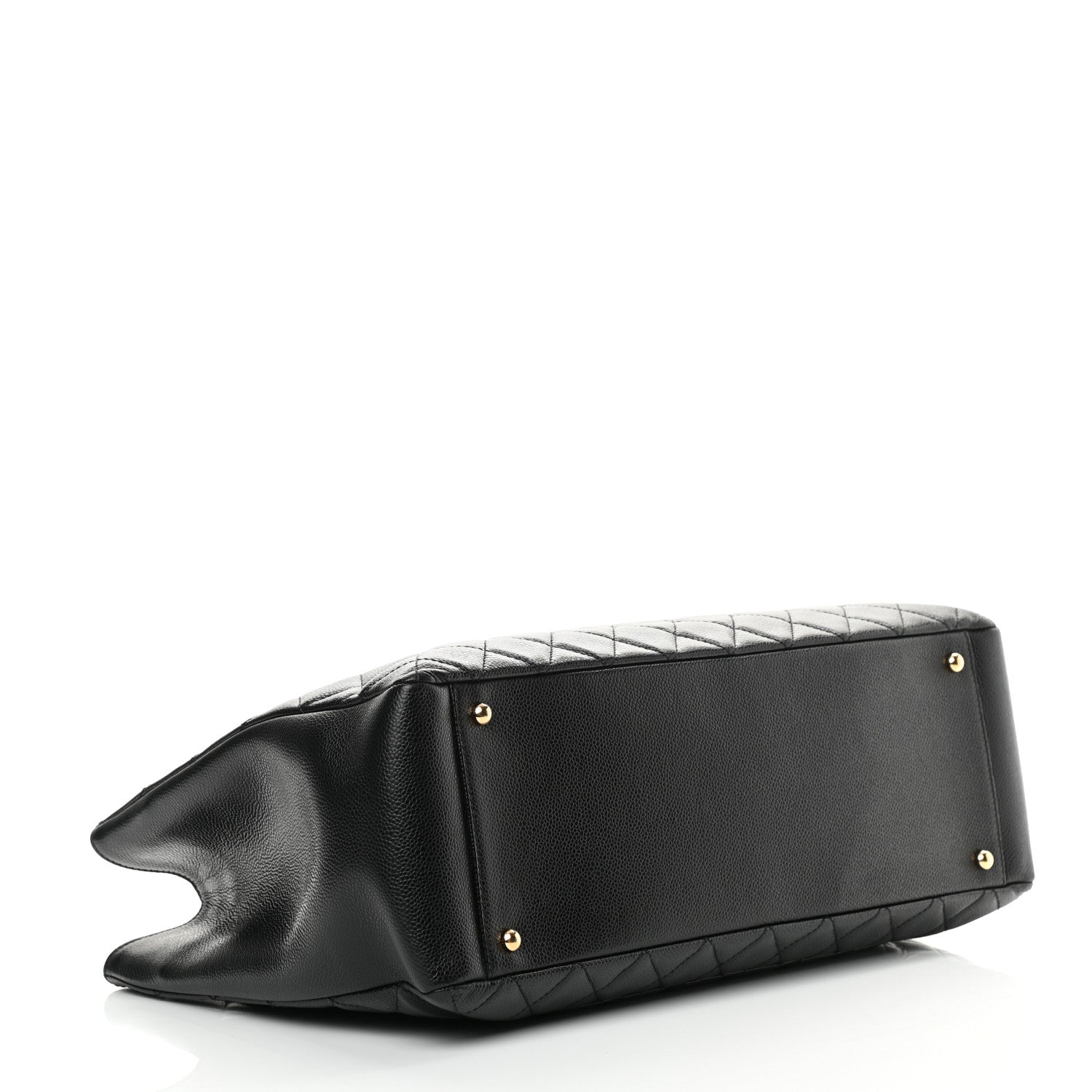Chanel Caviar Quilted XL Grand Shopping Tote GST Black 4 of 12