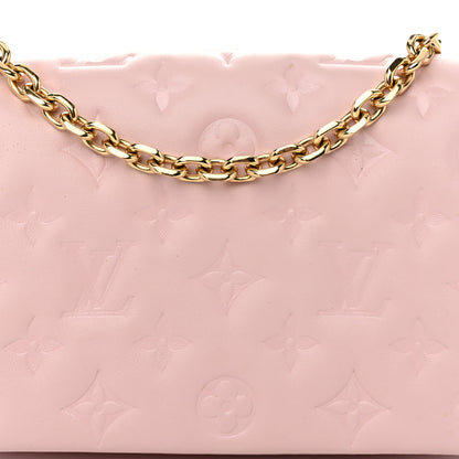 Louis Vuitton Lambskin Embossed Monogram Pochette Coussin Rose 8 of 12