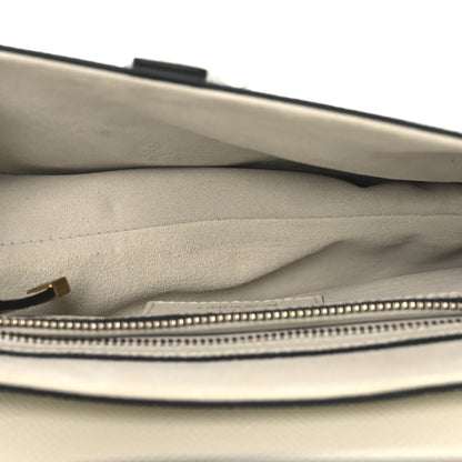 Christian Dior Grained Calfskin Saddle Bag With Strap Latte 5 of 10