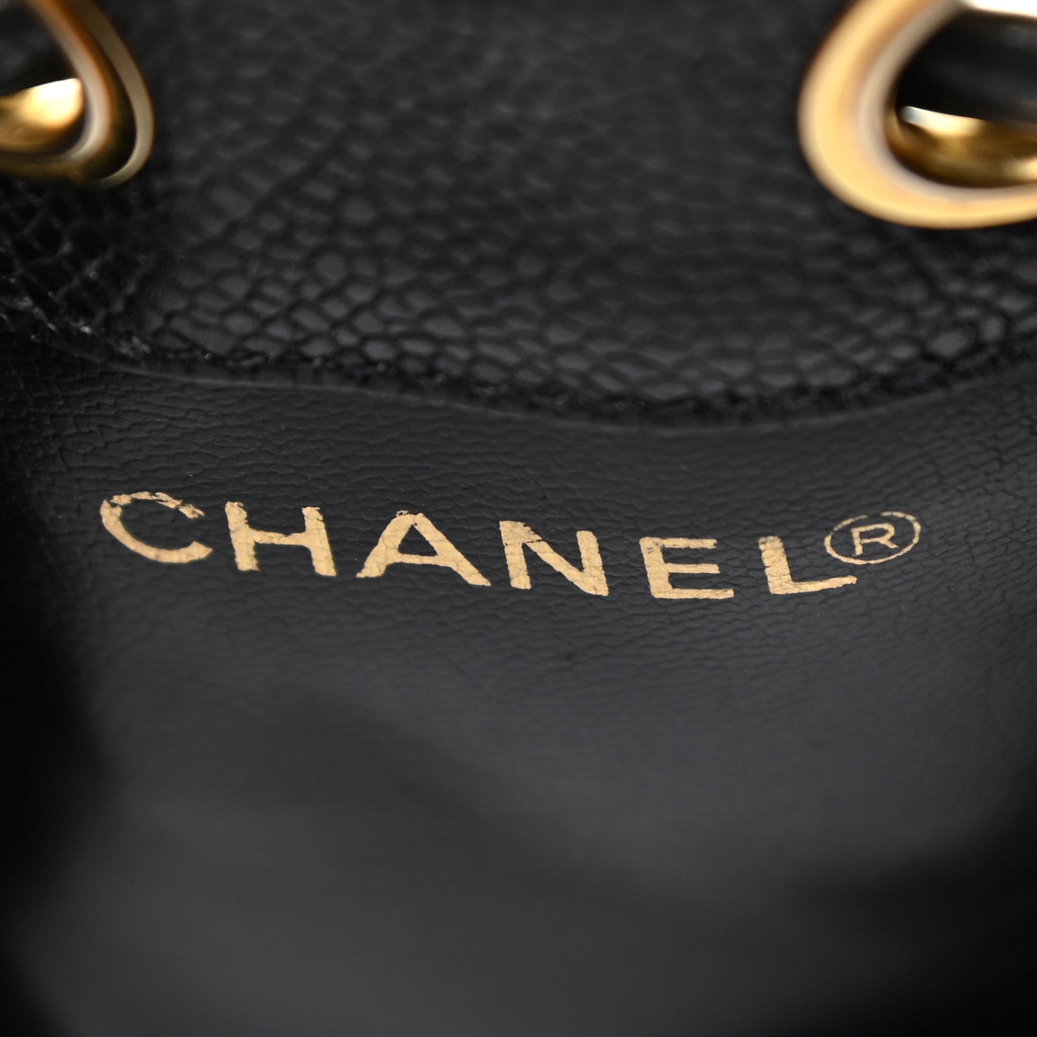 Chanel Caviar CC Drawstring Shoulder Bag Black 7 of 18