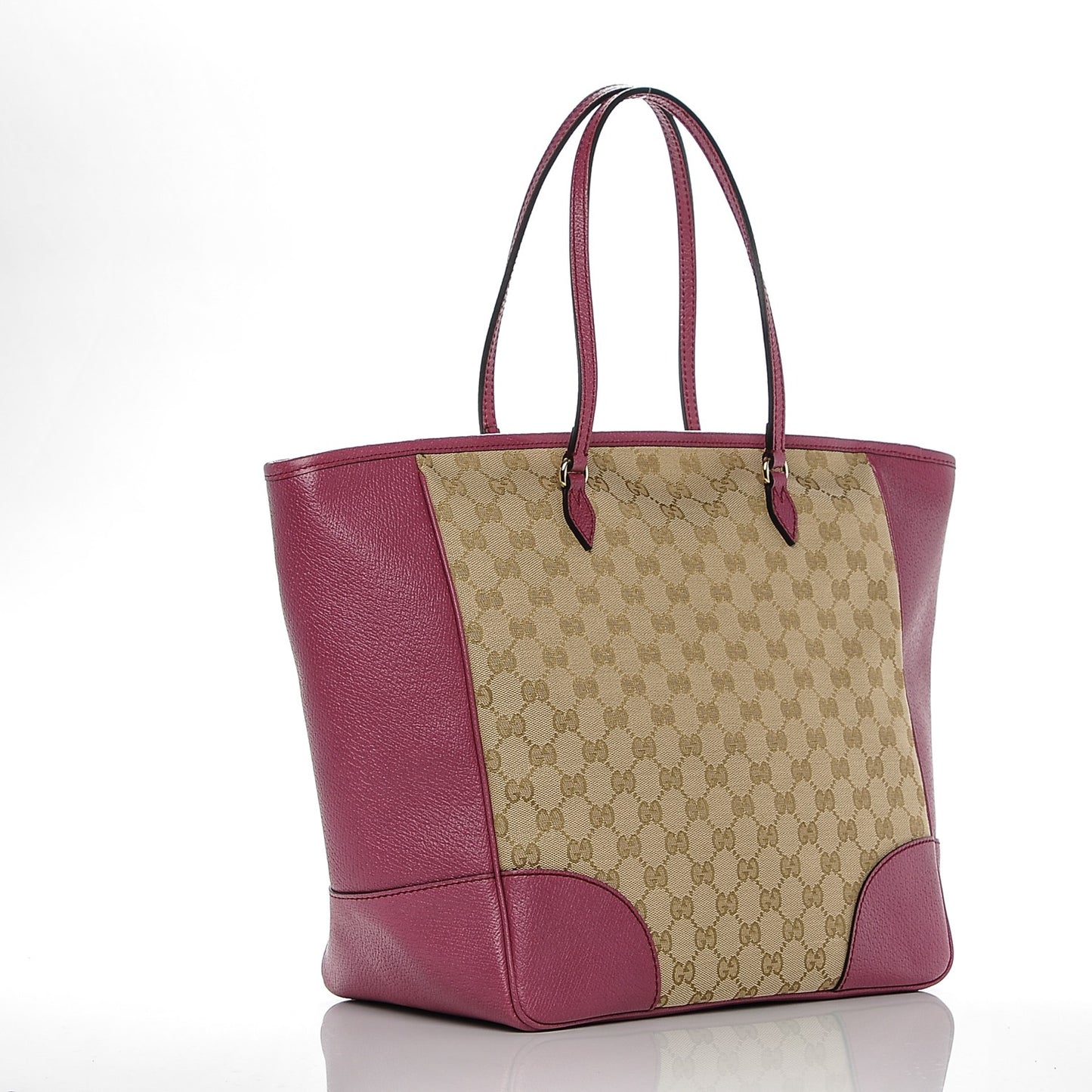 Monogram Textured Calfskin Medium Bree Zippered Tote Beige Ebony Peonia Flower