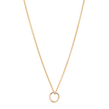 Cartier 18K Pink Yellow White Gold Baby Trinity Pendant Necklace 1 of 9