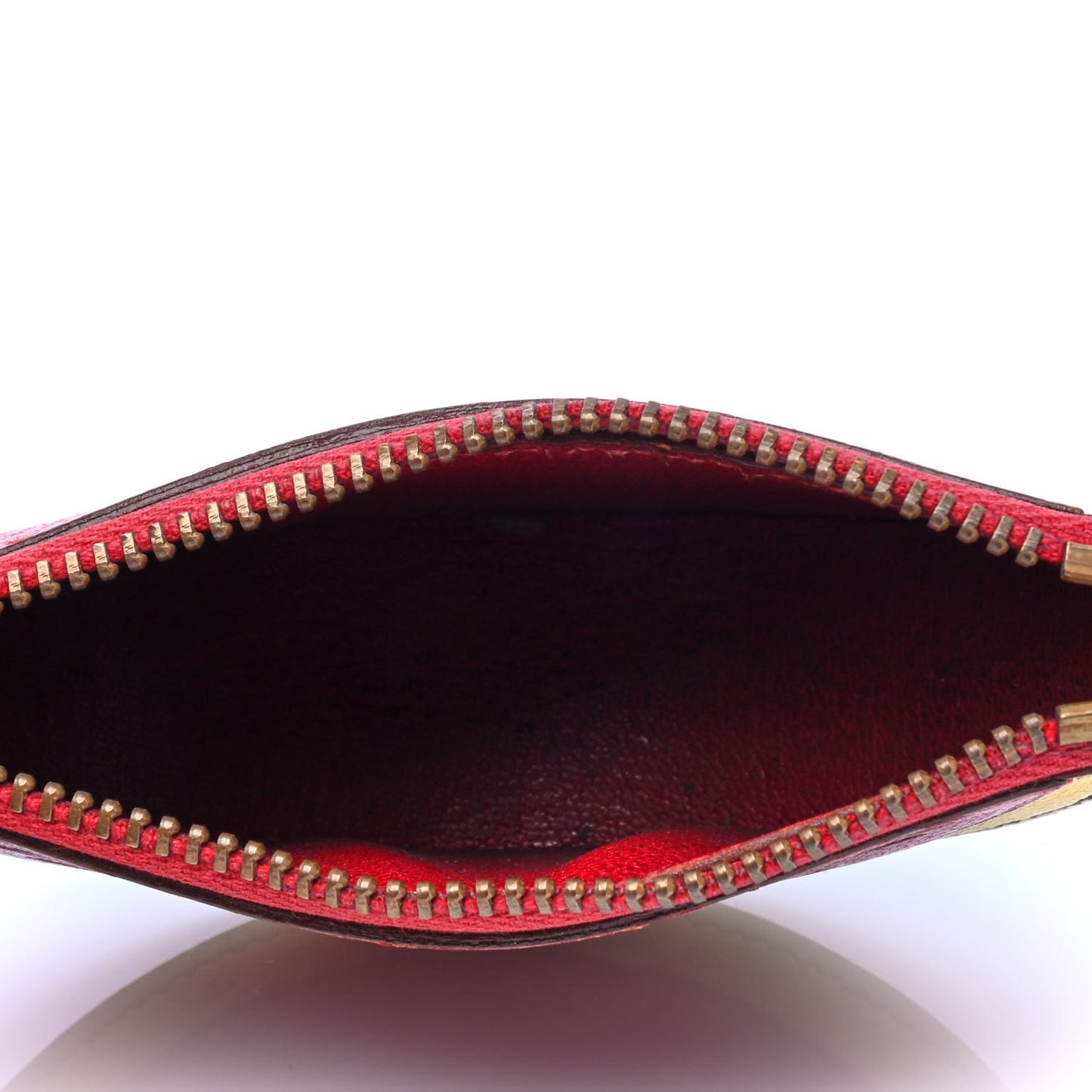 Chevre Mysore Courchevel Watermelon Coin Purse Rouge Garance Vert Clair