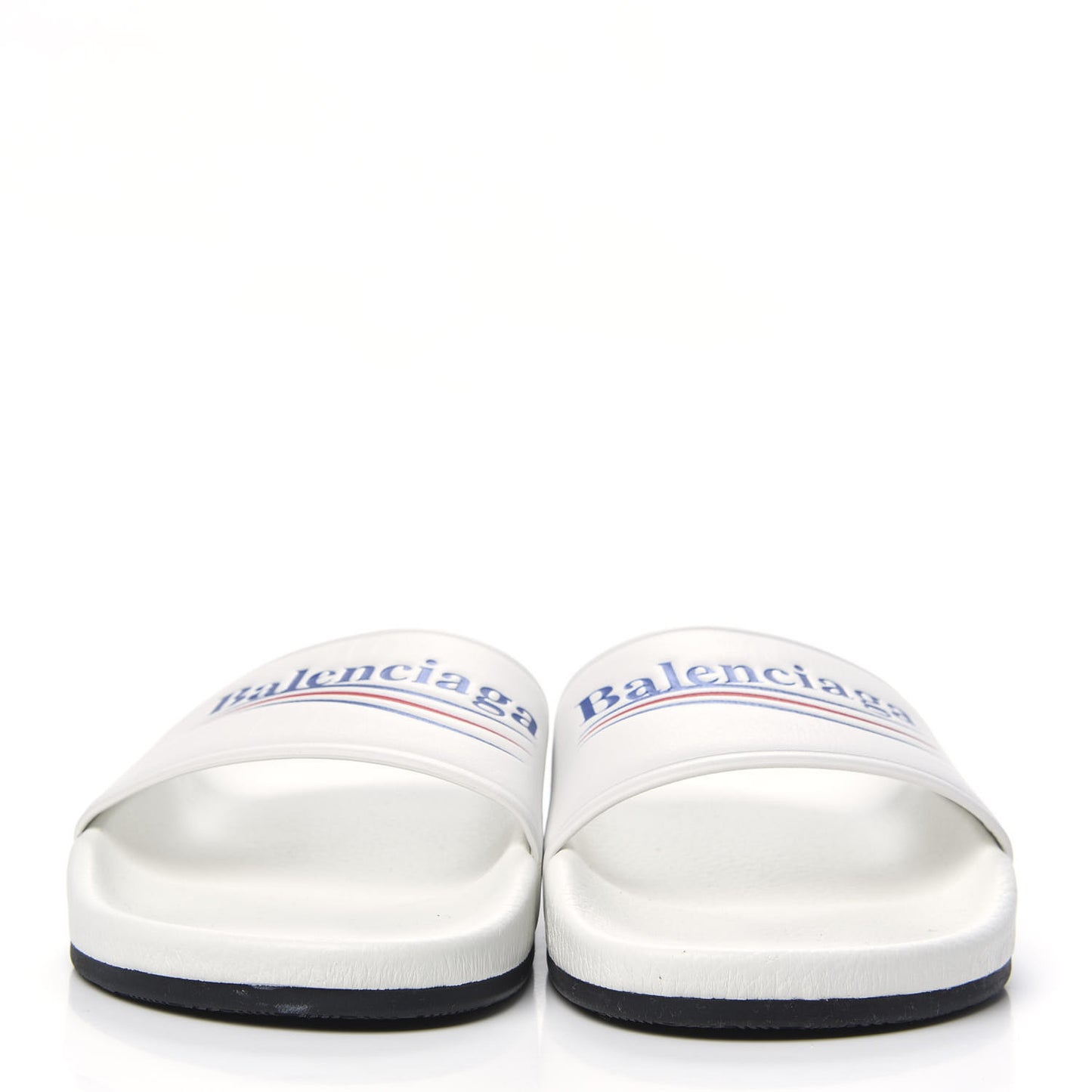 Nappa Political Campaign Logo Womens Pool Slide Sandals 39 White