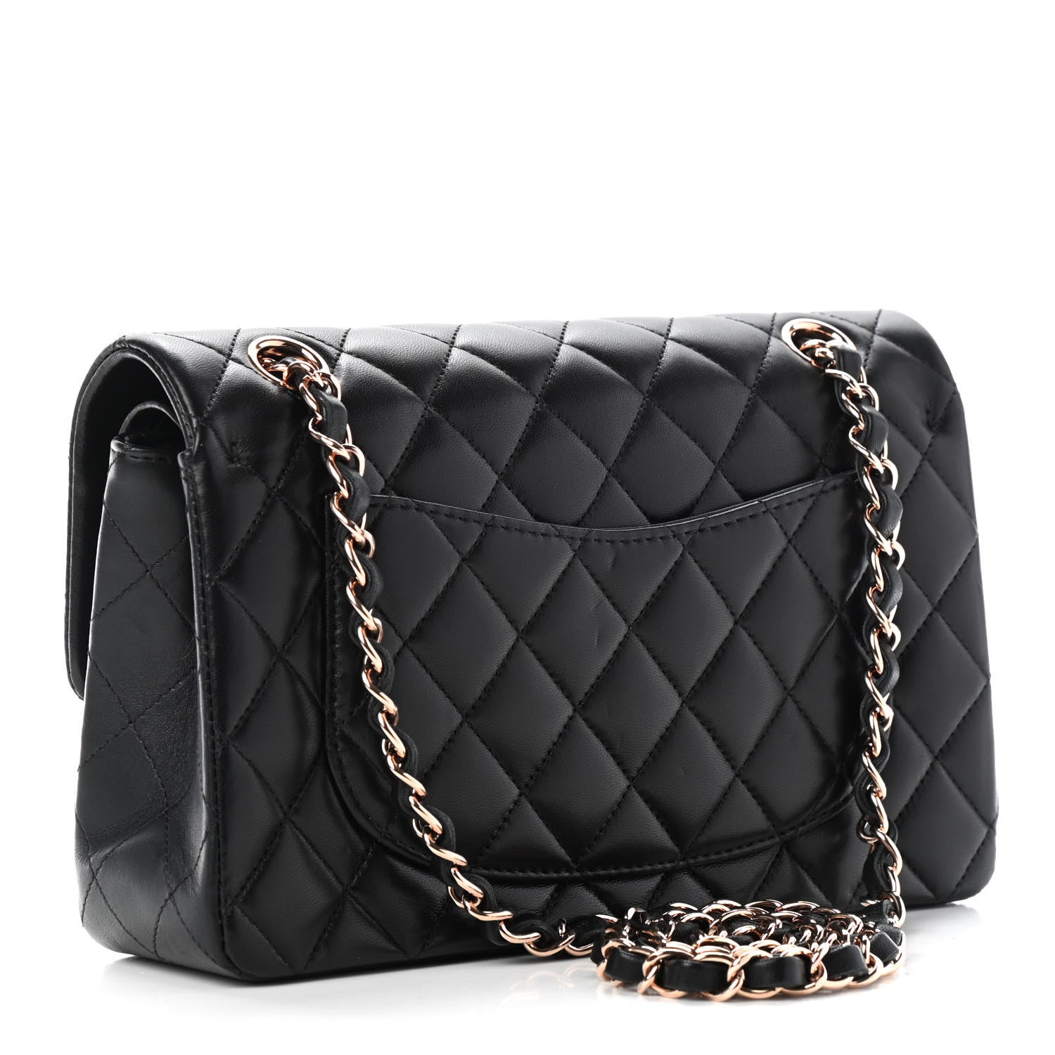 Chanel Lambskin Quilted Small Double Flap Black 2 of 8