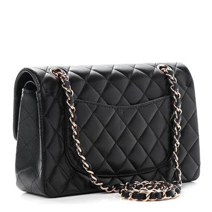 Chanel Lambskin Quilted Small Double Flap Black 2 of 8