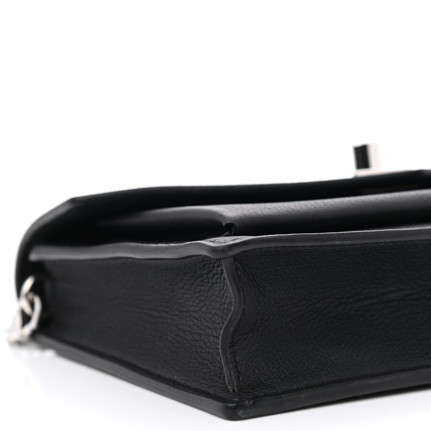 Soft Calfskin My Lockme Chain Pochette Black