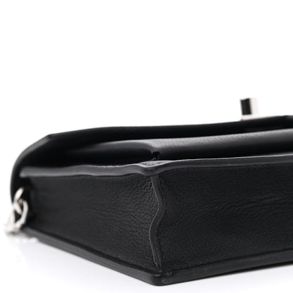 Louis Vuitton Soft Calfskin My Lockme Chain Pochette Black 9 of 10