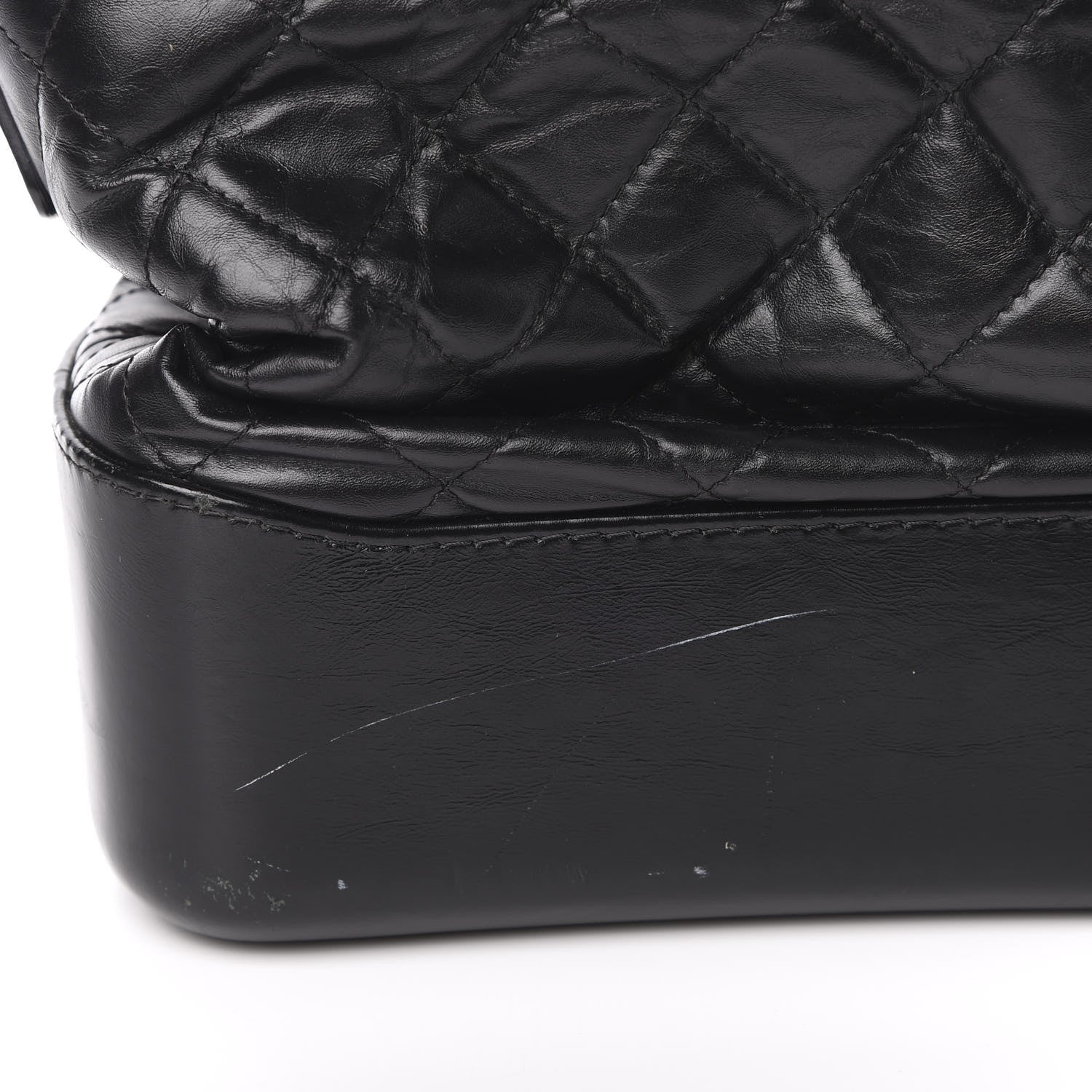 Chanel Aged Calfskin Quilted Medium Gabrielle Hobo Black 15 of 16
