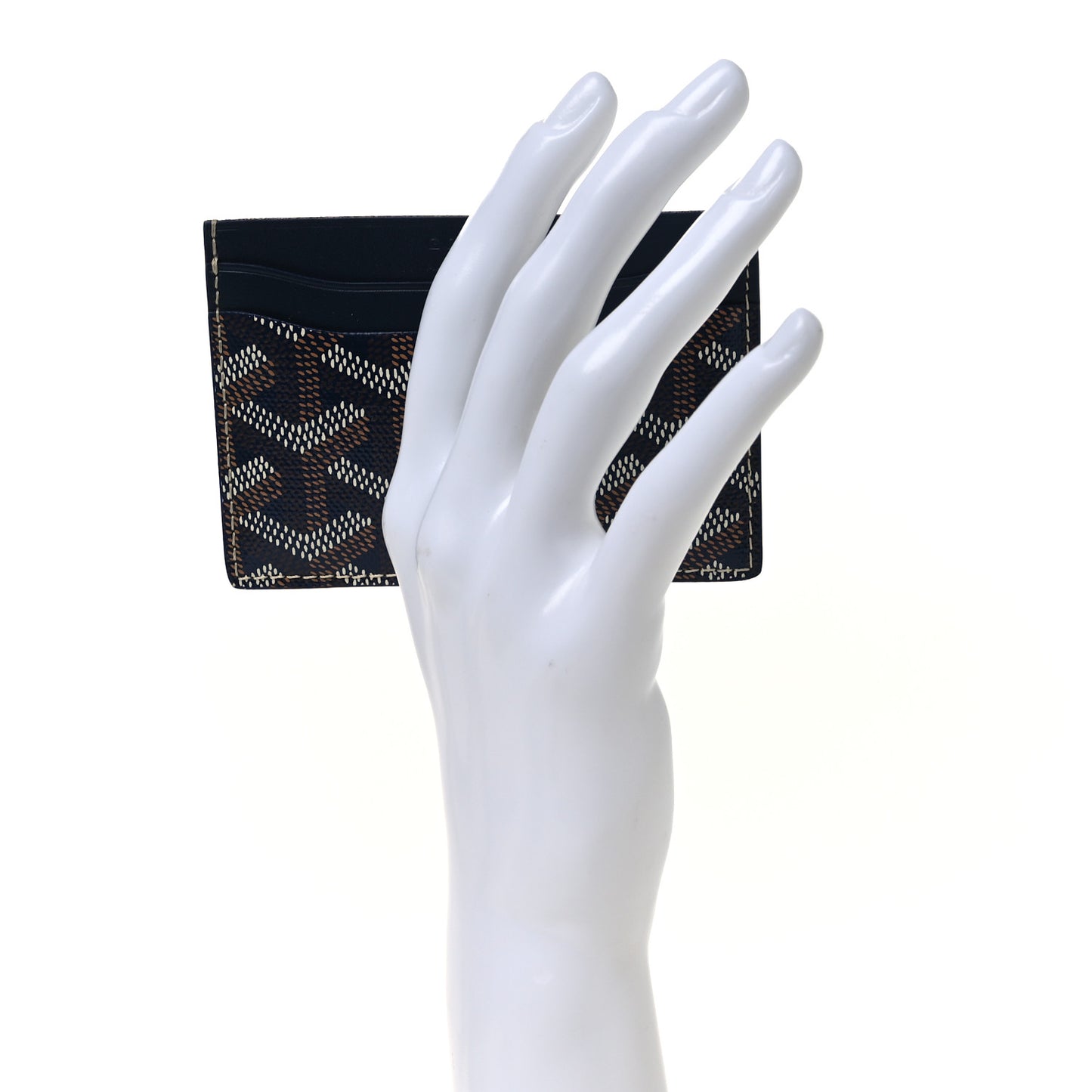 Goyardine Saint Sulpice Card Holder Navy