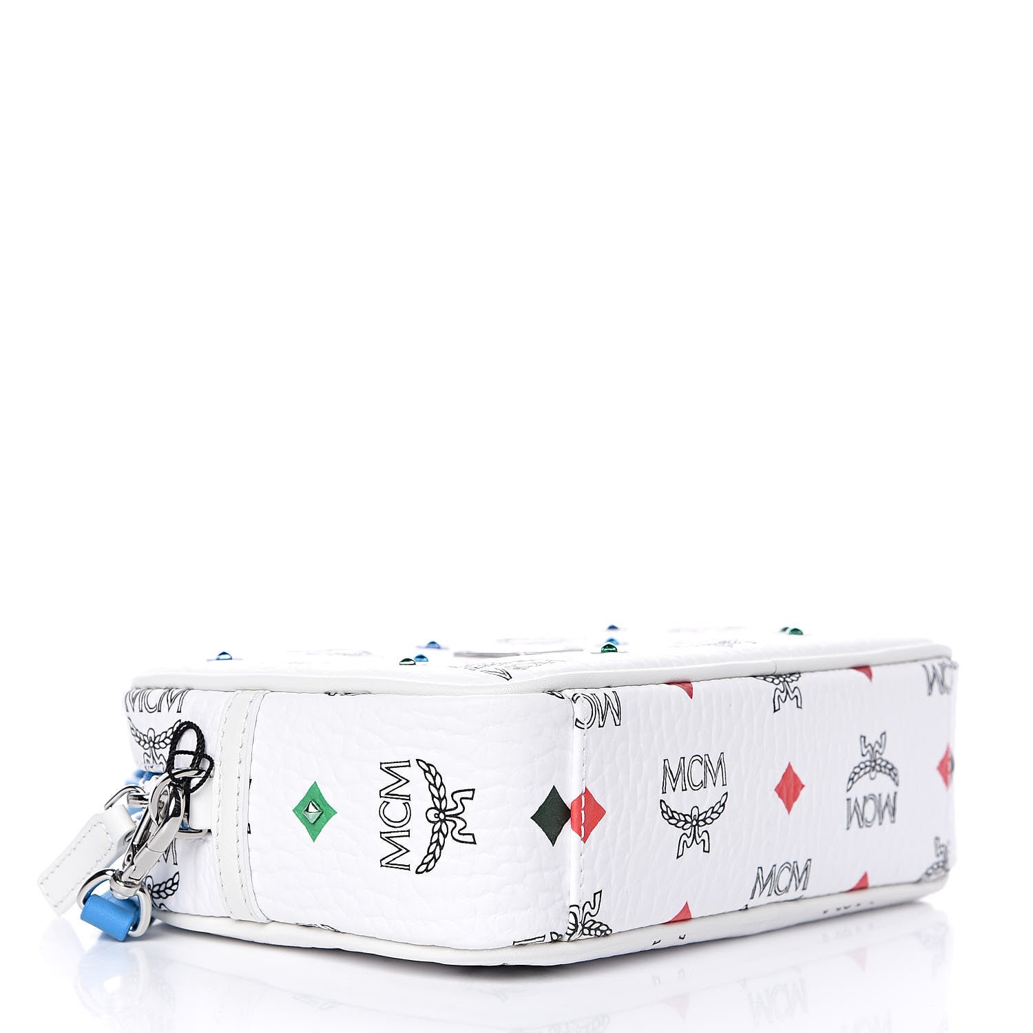 MCM Skyoptic Visetos Spectrum Diamond Camera Bag White 4 of 9