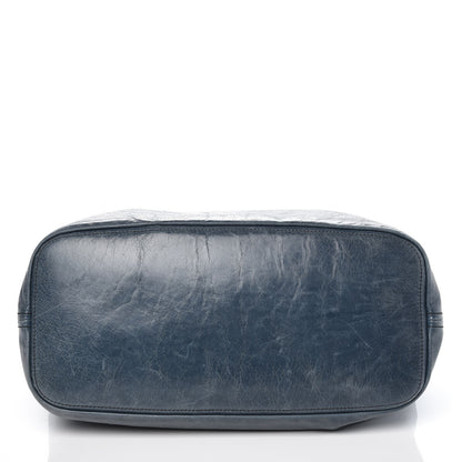 Prada Vitello Shine Hobo Denim 11 of 12