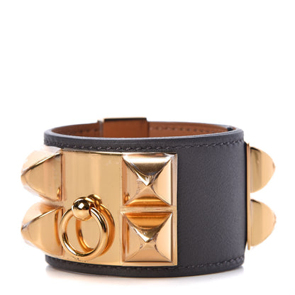 Hermes Swift Collier de Chien CDC Bracelet S Graphite 1 of 5