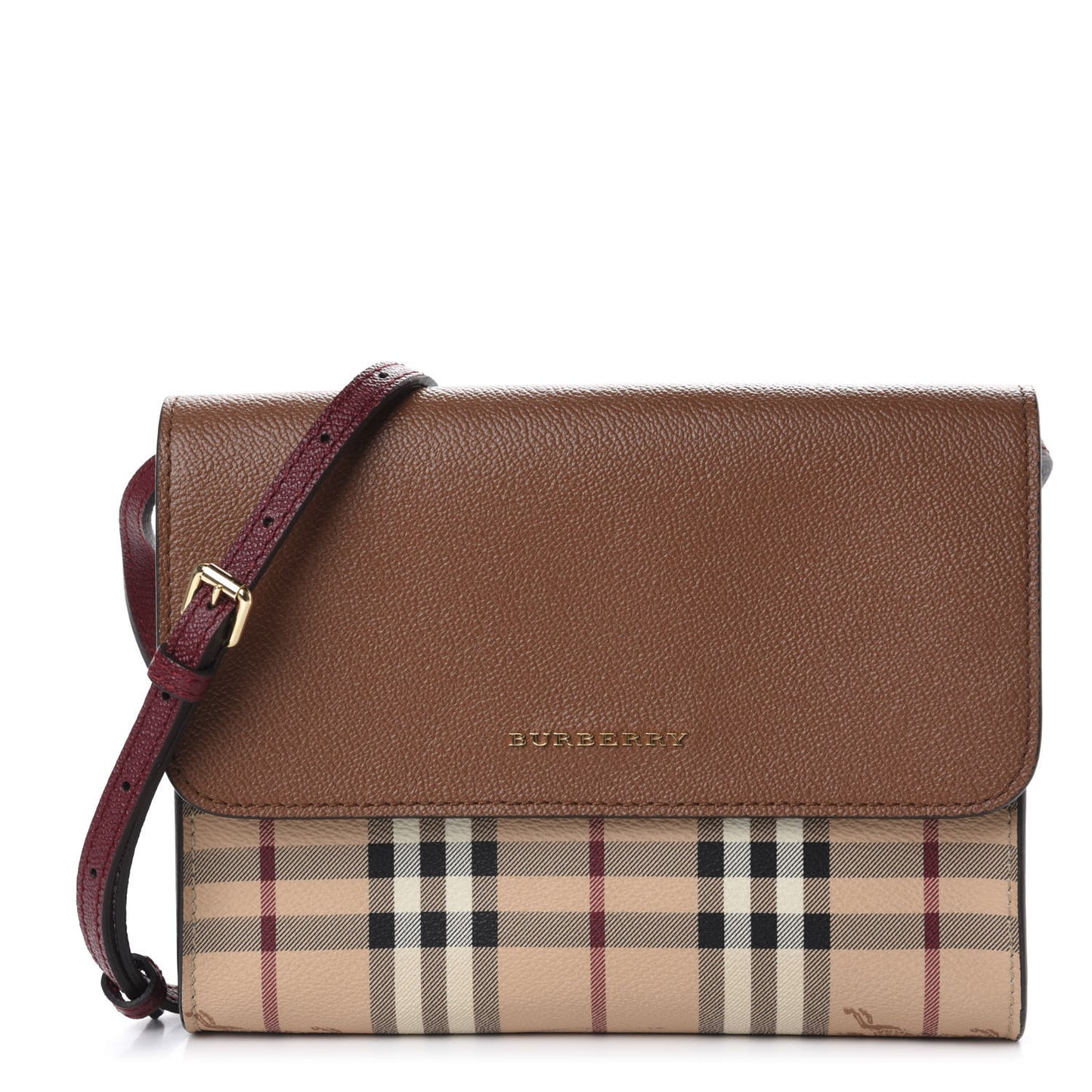 Haymarket Check Small Loxley Crossbody Bright Toffee