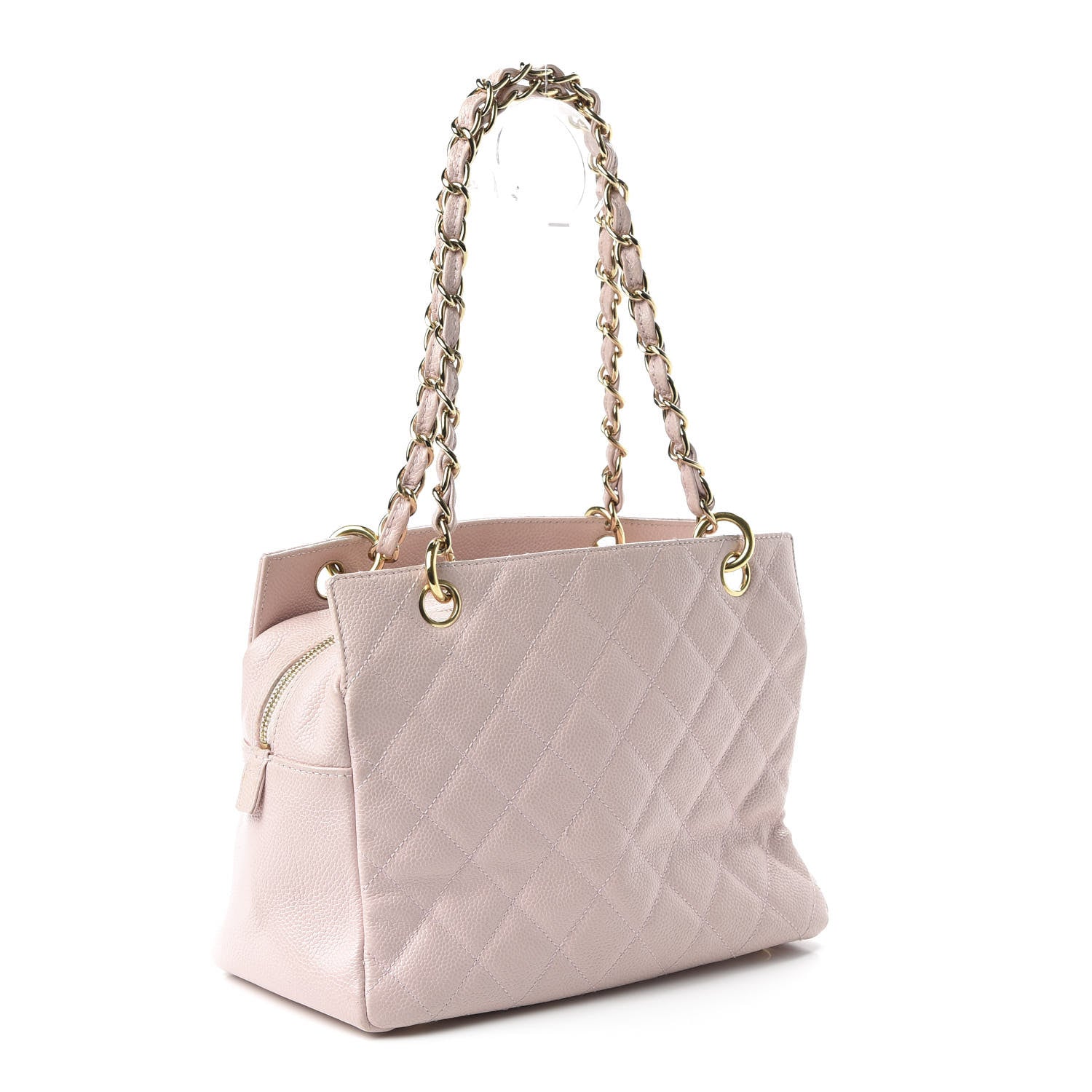Chanel Caviar Quilted Petit Timeless Shopping Tote PTT Pink 3 of 12