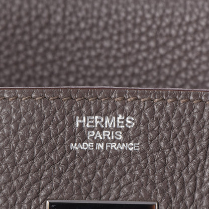 Hermes Togo Birkin 30 Etain 23 of 33