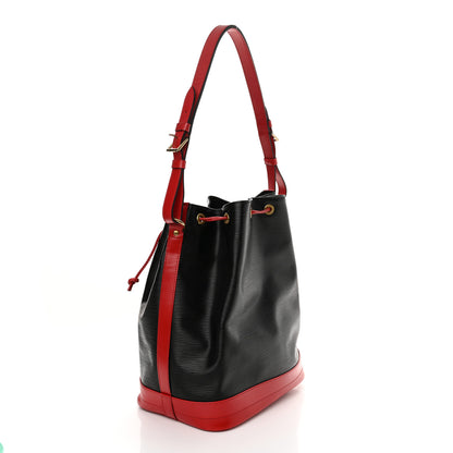 Louis Vuitton Epi Bi-Color Noe Castillan Red Black 3 of 12